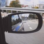 looking thru the side mirror