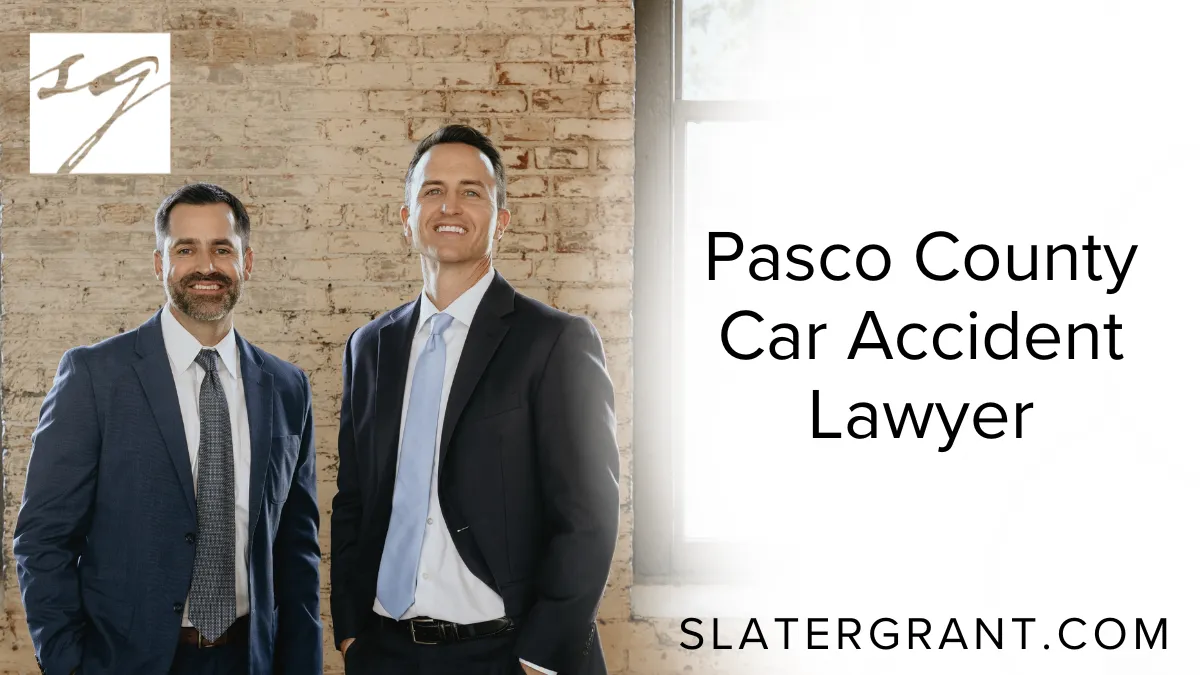 When you're involved in a car accident in Pasco County, the legal process can feel overwhelming. At Slater | Grant, we know how devastating an auto collision can be. From mounting medical bills and lost wages to the emotional trauma that lingers, the aftermath of a crash affects every part of your life. That’s why our Pasco County car accident lawyer team is committed to fighting aggressively for your right to full and fair compensation.