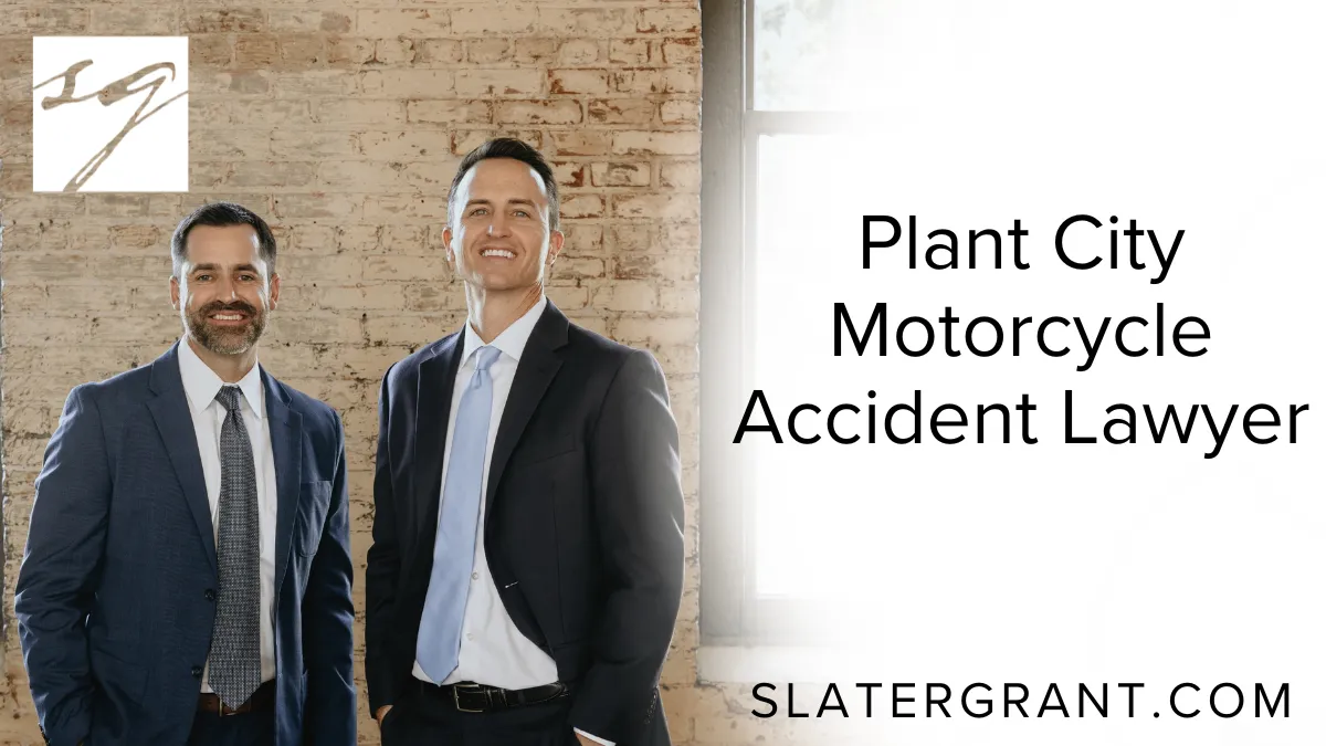 When tragedy strikes on two wheels, having the right legal representation makes all the difference. At Slater | Grant, our experienced Plant City motorcycle accident lawyers are committed to fighting for the justice and compensation injured riders deserve. Motorcycle accidents often result in life-altering injuries or even fatalities due to the limited protection motorcyclists have. If you or a loved one has been involved in a motorcycle crash in Plant City, we are here to help.