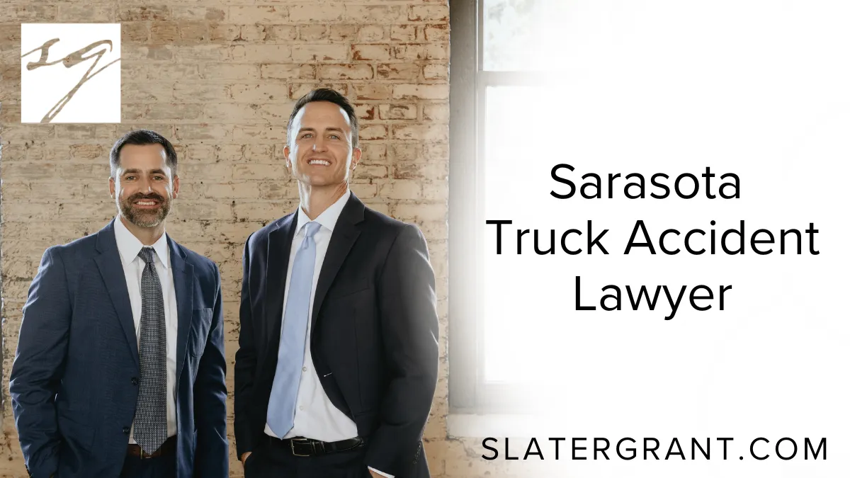 When a collision with a commercial truck turns your life upside down, you need a trusted Sarasota truck accident lawyer to fight for your rights and secure the compensation you deserve. At Slater | Grant, we specialize in representing victims of serious truck accidents across Sarasota and the surrounding Florida communities. With a deep knowledge of both state and federal trucking regulations, we are the aggressive legal advocates you need in the aftermath of a catastrophic accident.