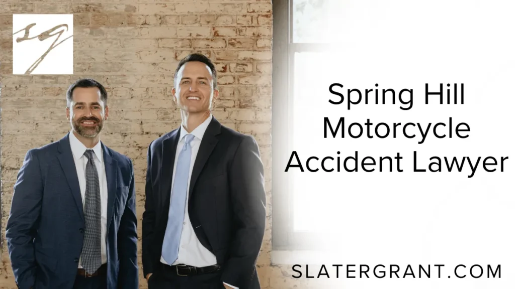 When you or a loved one has been involved in a motorcycle accident in Spring Hill, the aftermath can be devastating. Medical bills, lost income, and emotional trauma can take a significant toll. At Slater | Grant, we are here to help you pursue the justice and compensation you rightfully deserve. Our dedicated Spring Hill motorcycle accident lawyer team fights aggressively on behalf of injured motorcyclists throughout Hernando County and the surrounding areas.