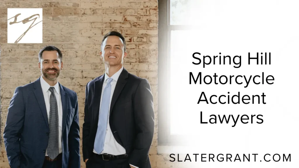 Motorcycle accidents in Spring Hill often result in devastating injuries, long-term disabilities, and significant emotional trauma. At Slater | Grant, our Spring Hill motorcycle accident lawyers are dedicated to advocating for injured motorcyclists with tenacity and compassion. We understand the unique challenges faced by bikers on Florida roads and provide expert legal representation to help you secure the maximum compensation you deserve.