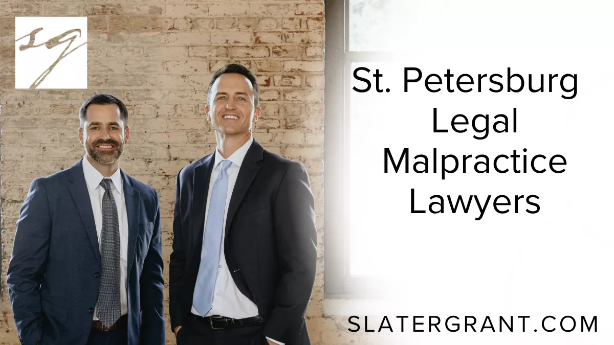 At Slater | Grant, we know that hiring an attorney means placing enormous trust in a professional to safeguard your interests. When that trust is broken through negligence, incompetence, or ethical violations, the consequences can devastate your financial, emotional, and legal well-being. Our St. Petersburg legal malpractice lawyers are dedicated to holding negligent attorneys accountable and securing the compensation you deserve.