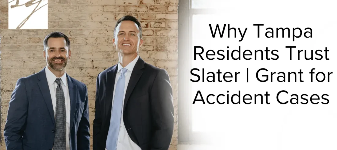 In the aftermath of a serious accident, choosing the best personal injury law firm Tampa has to offer is one of the most important decisions you can make. At Slater | Grant, we’ve built a legacy of trust, integrity, and aggressive representation that consistently delivers results for injury victims throughout Tampa and the greater Hillsborough County area.