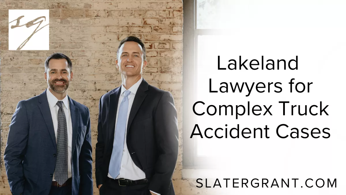 When a serious truck accident disrupts your life, you need a team of experienced attorneys who know the unique challenges of commercial vehicle crashes. Lakeland complex truck accident lawyers at Slater | Grant have the knowledge, resources, and dedication to pursue maximum compensation for injured victims and their families. This comprehensive guide explains why our legal team is the trusted choice for those seeking justice after a devastating truck collision.