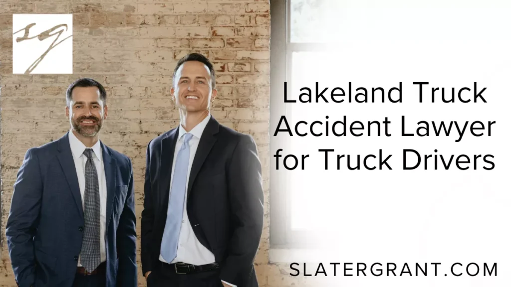 Truck drivers face unique challenges on the road, and when accidents happen, the consequences can be devastating. If you are a truck driver involved in a collision in Polk County, securing experienced legal representation is essential. At Slater | Grant, our Lakeland truck driver accident lawyers are dedicated to protecting your rights, ensuring your voice is heard, and fighting for the compensation you deserve.