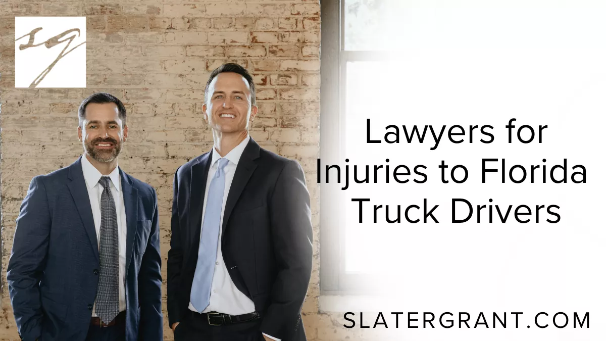 Truck driving is one of the most demanding and hazardous professions in the United States. Florida truck drivers face long hours on the road, unpredictable traffic conditions, and the constant risk of accidents involving large commercial vehicles. When a truck driver is injured in an accident, the consequences can be severe, including physical injuries, financial loss, and long-term disability. In these situations, it is essential to have skilled and experienced legal representation. Slater | Grant provides top-tier advocacy for truck drivers who have suffered injuries, ensuring they receive the compensation they deserve.