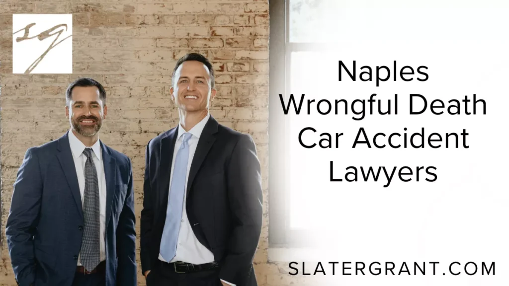 Losing a loved one in a car accident is one of life’s most devastating experiences. When that loss results from another driver’s negligence or recklessness, families not only face emotional pain but also the overwhelming task of pursuing justice. At Slater | Grant, our Naples wrongful death car accident lawyers provide compassionate, dedicated representation to help families hold negligent parties accountable and secure the compensation they deserve.