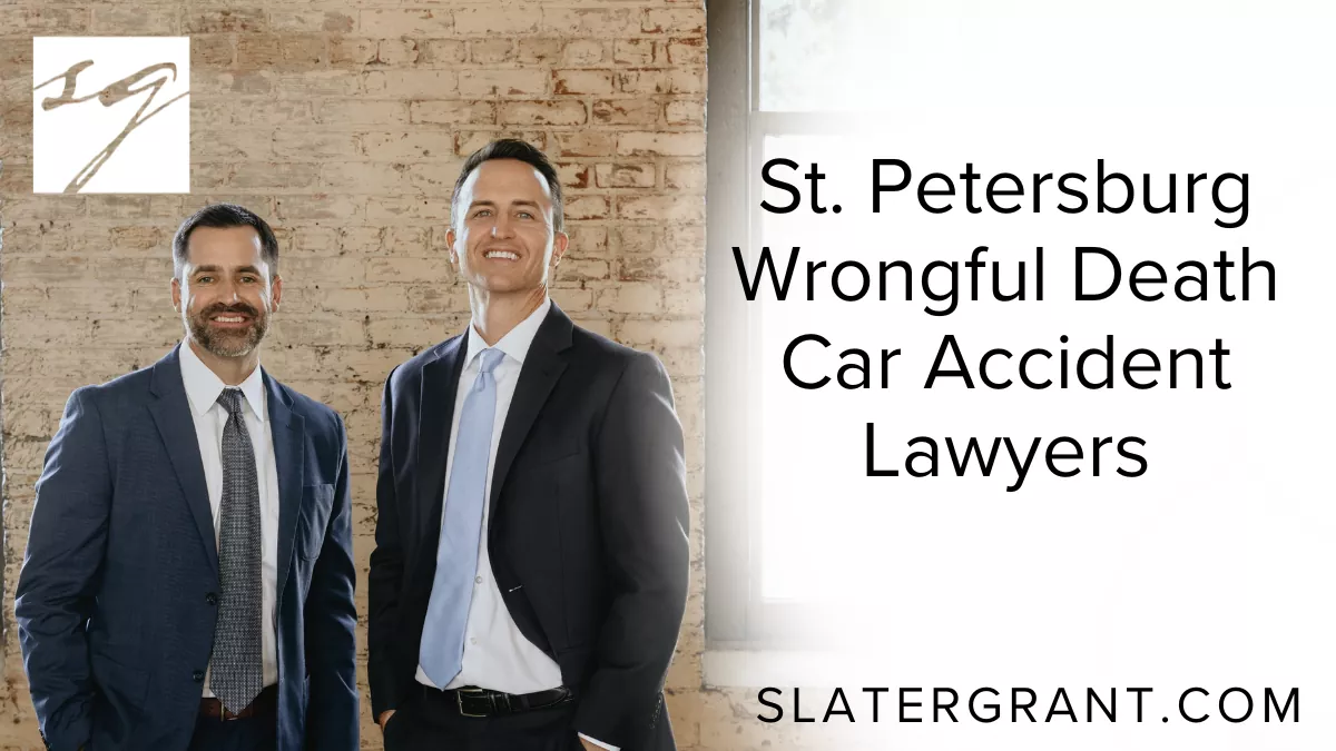 Losing a loved one in a fatal car accident changes everything in an instant. When another driver’s negligence causes such a devastating loss, families are left facing emotional pain, financial strain, and complex legal challenges. At Slater | Grant, our St. Petersburg wrongful death car accident lawyers are dedicated to fighting for the justice your family deserves. Our mission is to help you recover the compensation you need to rebuild your life while holding those responsible accountable.