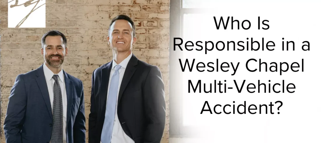 Who Is Responsible in a Wesley Chapel Multi-Vehicle Accident Multi-vehicle accidents—often called chain-reaction crashes or pileups—are among the most chaotic and devastating collisions on Wesley Chapel’s busy roads. With rapid growth, increased traffic congestion, and major roadways like State Road 54, Bruce B. Downs Boulevard, I-75, and State Road 56, these types of accidents are becoming more common. When several vehicles collide, determining who is responsible becomes incredibly complex.