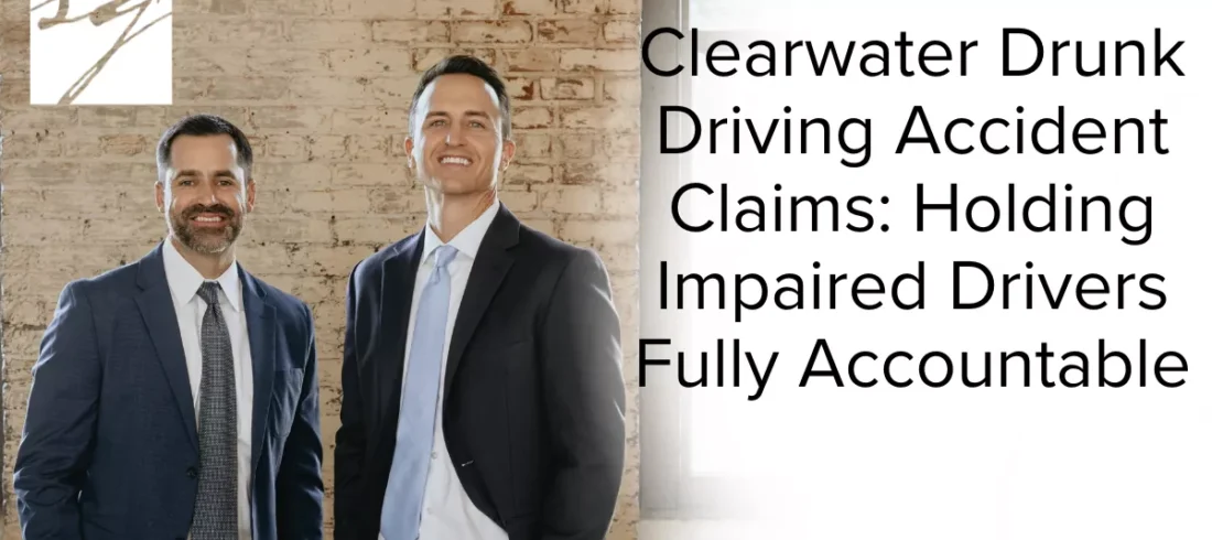 Clearwater Drunk Driving Accident Claims Holding Impaired Drivers Fully Accountable Drunk driving accidents remain one of the most dangerous and preventable causes of serious injuries and fatalities on Florida roads. In Clearwater, where major roadways like US-19, Gulf-to-Bay Boulevard, Court Street, and Clearwater Memorial Causeway see heavy daily traffic from residents and tourists alike, impaired drivers pose a constant threat to public safety.