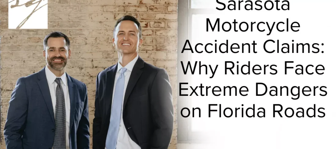 Motorcycle accidents are some of the most severe and life-altering crashes on Florida roadways. In Sarasota, where traffic moves quickly along US-41 (Tamiami Trail), Fruitville Road, Bee Ridge Road, Clark Road, and I-75, motorcyclists face constant danger from distracted drivers, heavy congestion, and vehicles that fail to share the road responsibly. Without the protection of a car or truck, even a low-speed collision can result in catastrophic injuries for a rider.