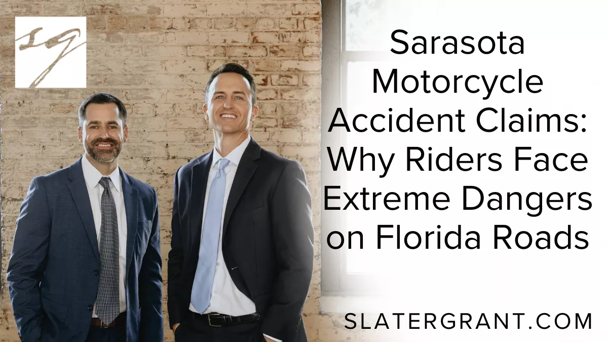 Motorcycle accidents are some of the most severe and life-altering crashes on Florida roadways. In Sarasota, where traffic moves quickly along US-41 (Tamiami Trail), Fruitville Road, Bee Ridge Road, Clark Road, and I-75, motorcyclists face constant danger from distracted drivers, heavy congestion, and vehicles that fail to share the road responsibly. Without the protection of a car or truck, even a low-speed collision can result in catastrophic injuries for a rider.