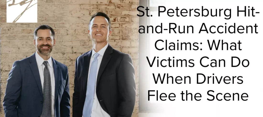 St. Petersburg Hit-and-Run Accident Claims What Victims Can Do When Drivers Flee the Scene Hit-and-run accidents are among the most traumatic and frustrating crashes a victim can experience. In St. Petersburg—where busy corridors like I-275, US-19, Central Avenue, 4th Street North, and Gandy Boulevard see constant traffic—a driver who causes a crash and then flees the scene leaves victims injured, confused, and unsure where to turn.