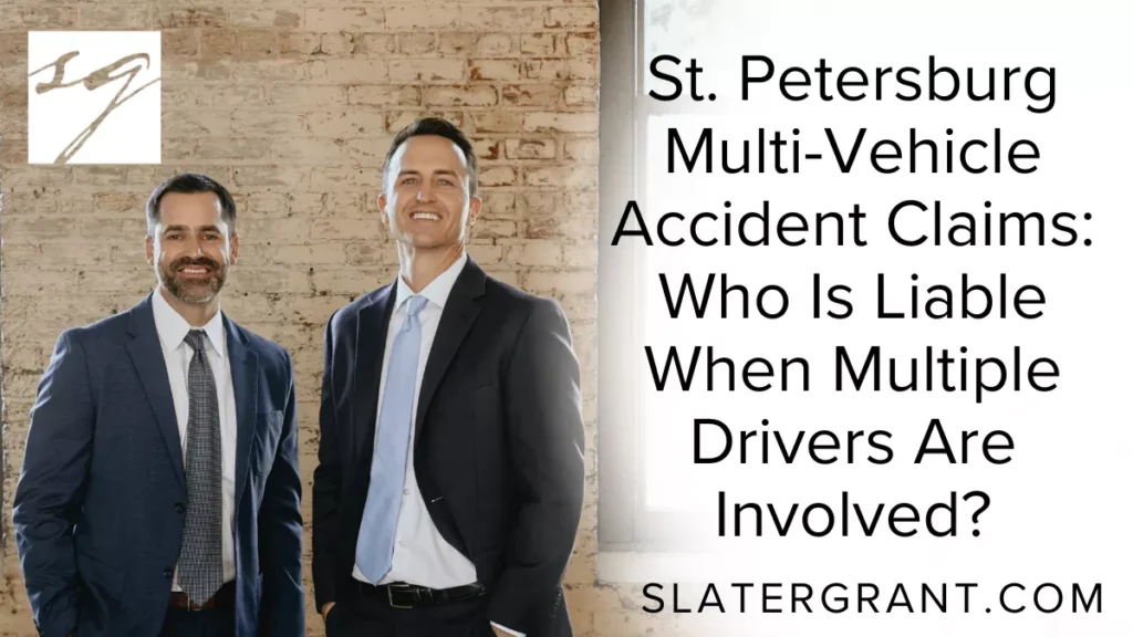 Multi-vehicle accidents—often called chain-reaction crashes or pileups—are some of the most complex and disputed personal injury cases in Florida. In St. Petersburg, where heavy traffic flows along I-275, US-19, 4th Street North, 34th Street, and Central Avenue, one moment of driver negligence can trigger a series of violent collisions involving multiple vehicles.