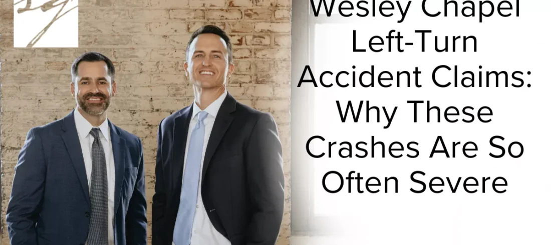 Left-turn accidents are some of the most dangerous and disputed collisions on Florida roadways. In Wesley Chapel, where traffic is heavy along State Road 54, State Road 56, Bruce B. Downs Boulevard, and I-75, left-turn crashes occur daily at busy intersections and commercial corridors. When a driver misjudges speed, ignores oncoming traffic, or rushes through a turn, the resulting collision can be catastrophic.
