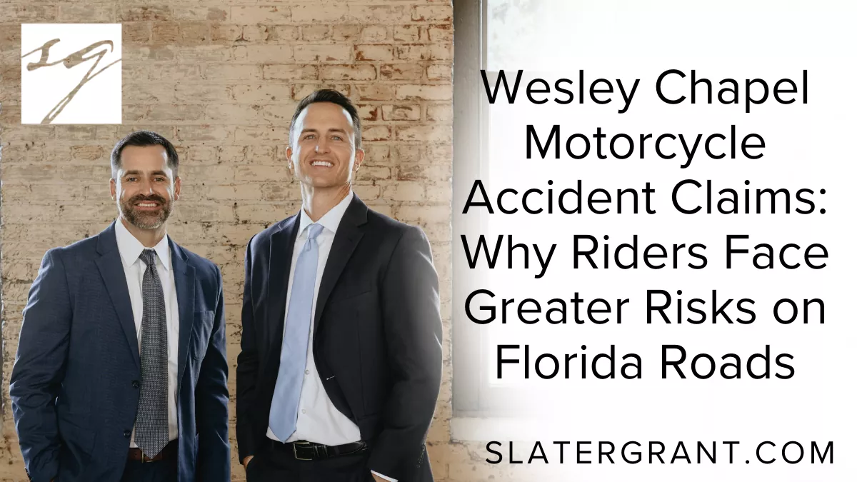 Motorcycle accidents are some of the most severe and life-altering crashes on Florida roadways. In Wesley Chapel, where traffic continues to increase along State Road 54, State Road 56, Bruce B. Downs Boulevard, and I-75, motorcyclists face daily dangers from distracted drivers, heavy traffic, and vehicles that fail to share the road responsibly. Unlike drivers in cars or trucks, motorcyclists have little protection—making even a minor collision potentially catastrophic.