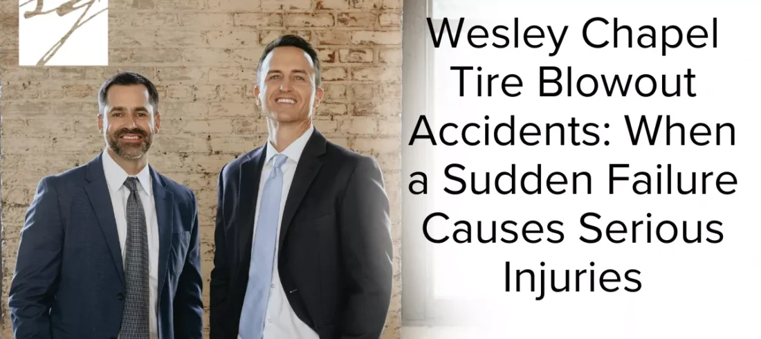 Tire blowout accidents are sudden, violent, and often terrifying. In Wesley Chapel, where drivers regularly travel at high speeds along I-75, State Road 54, State Road 56, and Bruce B. Downs Boulevard, a tire blowout can instantly cause a driver to lose control, cross lanes, or collide with other vehicles. These accidents frequently result in severe injuries, multi-vehicle crashes, and even fatalities.