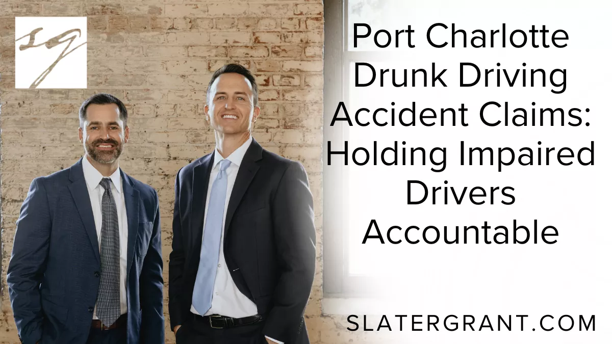 Drunk driving accidents remain one of the most devastating and preventable causes of serious injury and death on Florida roadways. In Port Charlotte, where drivers travel daily along US-41 (Tamiami Trail), Kings Highway, Harbor Boulevard, and State Road 776, a single decision to drive under the influence can permanently change lives.