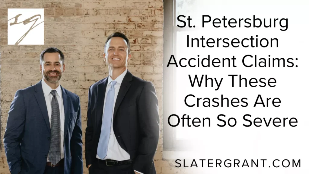 Intersection accidents are among the most dangerous and legally complex car crashes in Florida. In St. Petersburg, busy intersections along 4th Street North, 34th Street, US-19, Central Avenue, and Gandy Boulevard see constant traffic from commuters, tourists, and commercial vehicles. When drivers run red lights, fail to yield, or become distracted at intersections, the results are often violent, life-altering collisions.