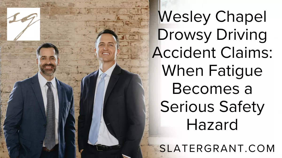 Drowsy driving is a silent but deadly danger on Florida roadways. In Wesley Chapel, where commuters and commercial drivers regularly travel along I-75, State Road 54, State Road 56, and Bruce B. Downs Boulevard, fatigue-related crashes occur far more often than many people realize. Drivers who are exhausted may struggle to focus, react slowly, or even fall asleep behind the wheel—placing everyone on the road at serious risk.